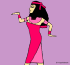 Dibujo Bailarina egipcia  pintado por lizdany