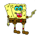 Dibujo Bob Esponja pintado por hugo