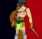 Dibujo Gladiador pintado por gerdssaasxdx