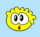 Dibujo Puffle 2 pintado por anika