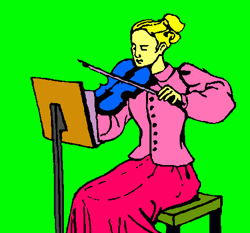 Dama violinista