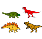 Dibujo Dinosaurios de tierra pintado por romn