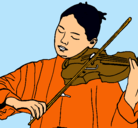 Dibujo Violinista pintado por violinista
