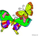 Dibujo Mariposas pintado por carly
