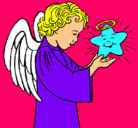 Dibujo Ángel y estrella pintado por angel