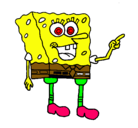 Dibujo Bob Esponja pintado por tomas