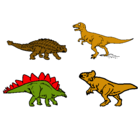 Dibujo Dinosaurios de tierra pintado por jeronimo