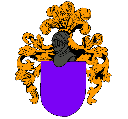 Escudo de armas y casco