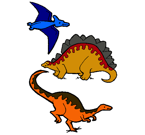 Tres clases de dinosaurios