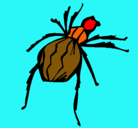 Dibujo Araña viuda negra pintado por pericotudo