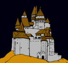 Dibujo Castillo medieval pintado por daret