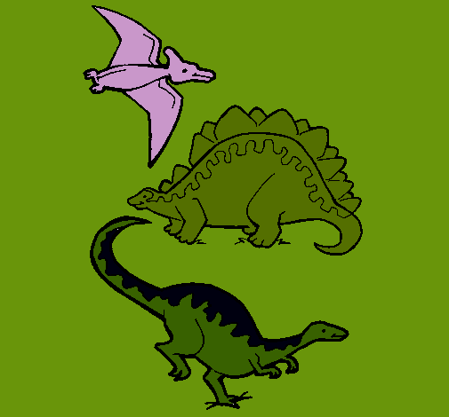 Tres clases de dinosaurios