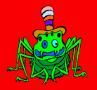 Dibujo Araña con sombrero pintado por ramires