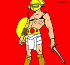 Dibujo Gladiador pintado por kolapseqwat