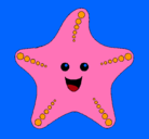 Dibujo Estrella de mar pintado por anaclaraso