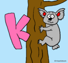 Dibujo Koala pintado por indita