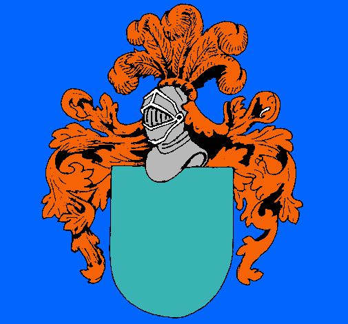 Escudo de armas y casco