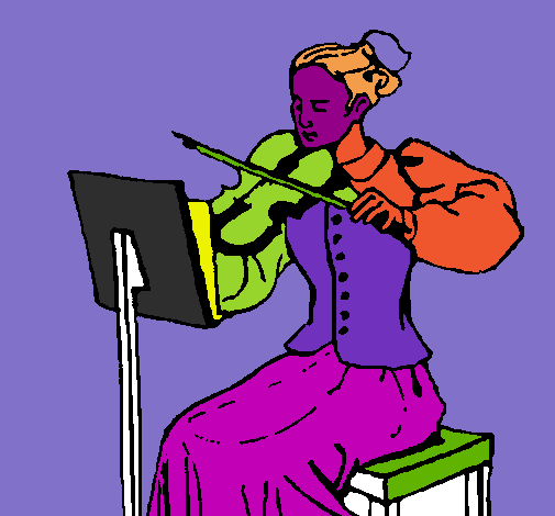 Dama violinista