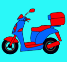 Dibujo Ciclomotor pintado por idalys