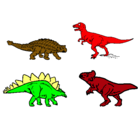 Dibujo Dinosaurios de tierra pintado por oscarin