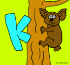 Dibujo Koala pintado por chenil