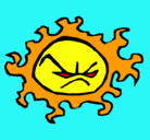 Dibujo Sol enfadado pintado por grrrrrrrrrrrrrr