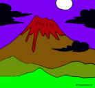 Dibujo Monte Fuji pintado por Silvi
