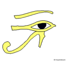 Dibujo Ojo Horus pintado por robert