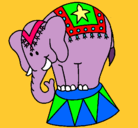 Dibujo Elefante actuando pintado por eitr
