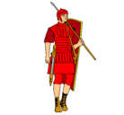 Dibujo Soldado romano pintado por agassk84323