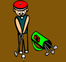 Dibujo Jugador de golf II pintado por zahir