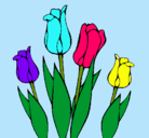 Dibujo Tulipanes pintado por XIMENA