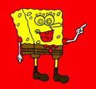 Dibujo Bob Esponja pintado por cati