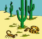 Dibujo Desierto pintado por jeje