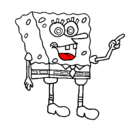 Dibujo Bob Esponja pintado por francely