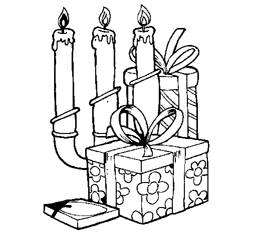 Candelabro y regalos