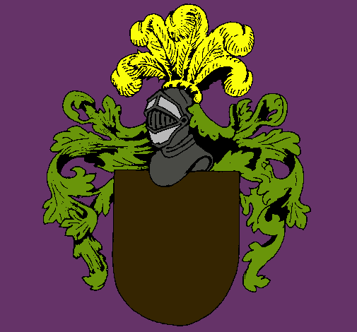 Escudo de armas y casco