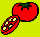 Dibujo Tomate pintado por BENJAMIN