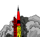 Dibujo Lanzamiento cohete pintado por gerald 