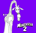 Dibujo Madagascar 2 Melman pintado por INES