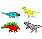 Dibujo Dinosaurios de tierra pintado por dusan