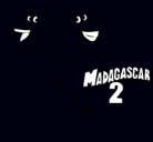 Dibujo Madagascar 2 Manson y Phil 2 pintado por negritos