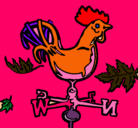 Dibujo Veletas y gallo pintado por chaxiraxi
