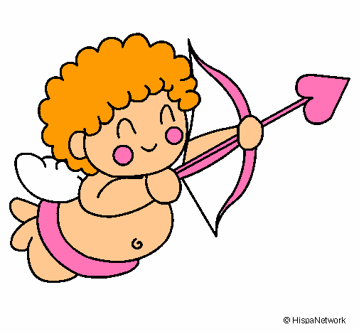 Dibujo Cupido pintado por gemm