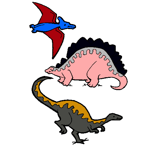 Tres clases de dinosaurios