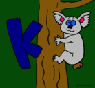 Dibujo Koala pintado por lupita