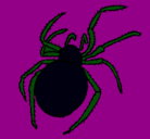 Dibujo Araña venenosa pintado por angieyeicoamr