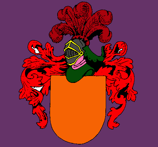 Escudo de armas y casco