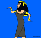 Dibujo Bailarina egipcia  pintado por cari