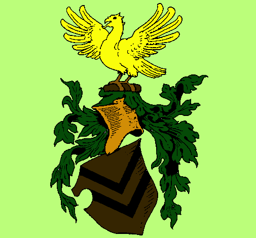 Escudo de armas y aguila 